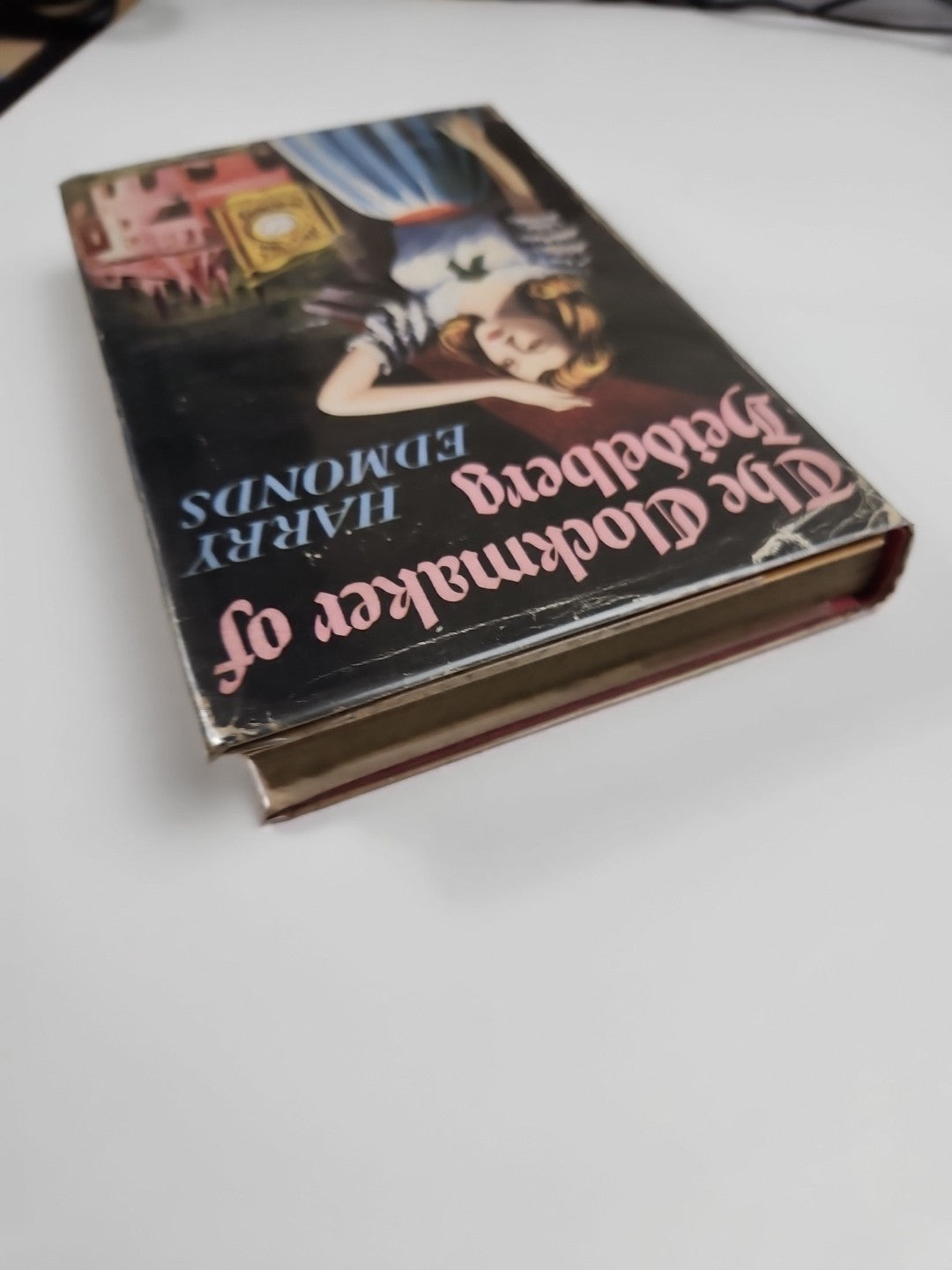 The clock Maker of Heidelberg 1st Edition Signed With Card From Author & Clippin