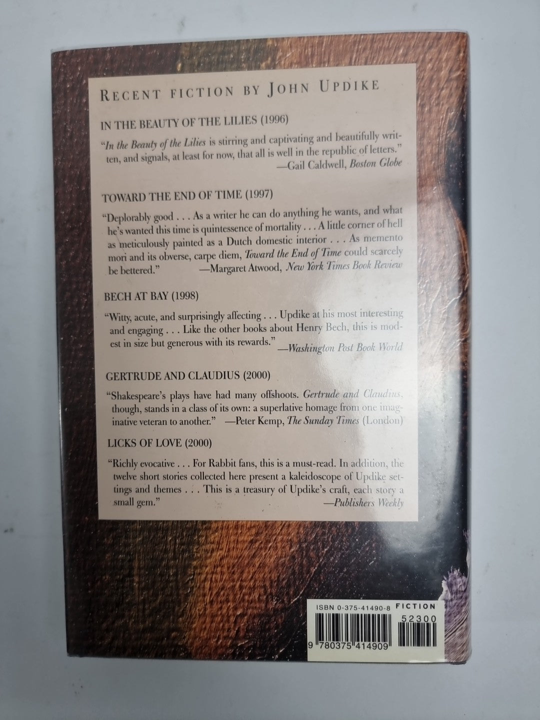 John Updike Seek My Face (Hardback) 1st edition Free Delivery New