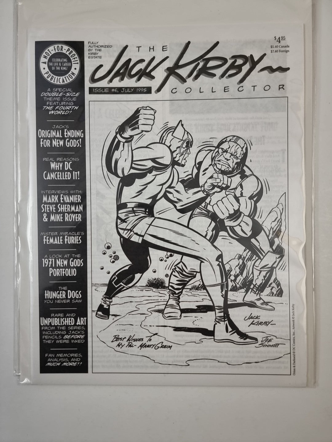 The Jack Kirby Collector 1999 issue #1 to #7 as new