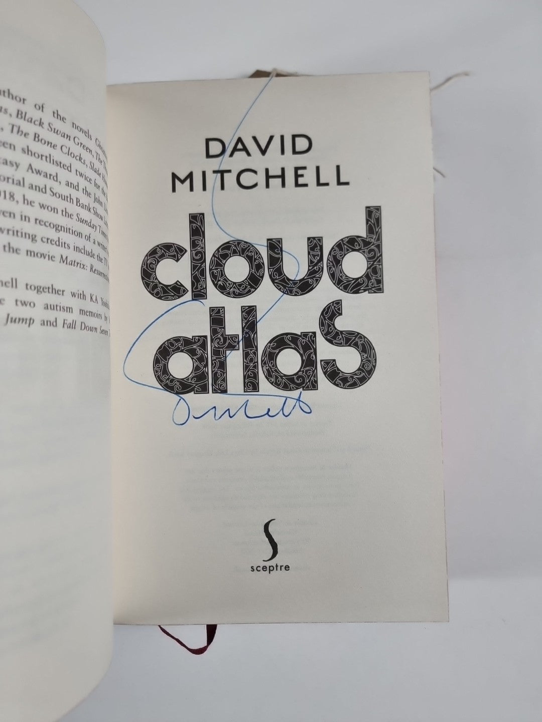 Cloud Atlas, David Mitchell ,SIGNED 1st print Sprayed Edges 20th Anniversary ed