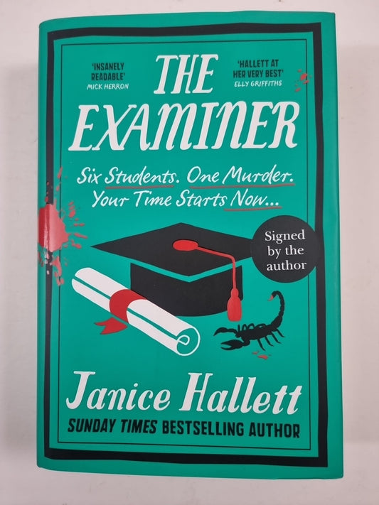 The Examiner by Janice Hallett Signed 1st Edition 