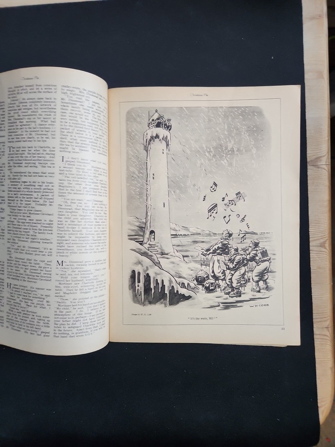 Vintage A. A Milne Christmas Pie magazine 1939