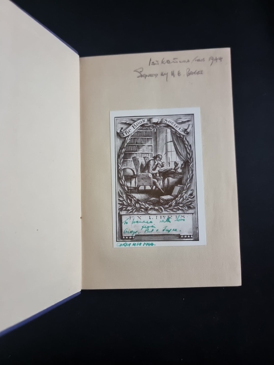 1944 Fair Stood the Wind for France by H. E. Bates - Rare SIGNED First Edition