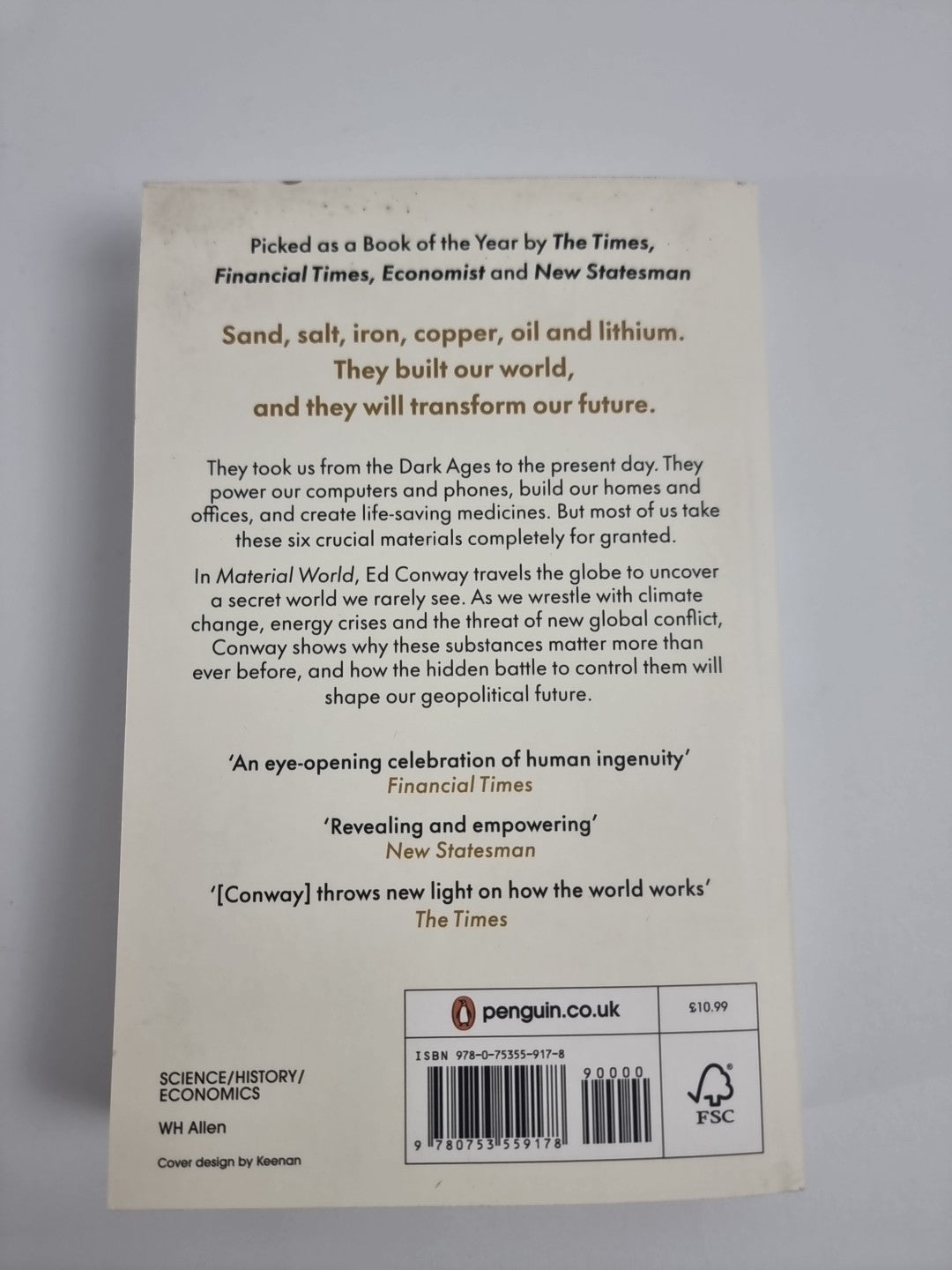 Material World Ed Conway - Free Tracked Delivery