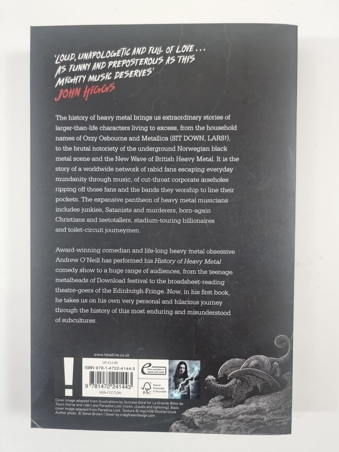 A History of Heavy Metal: Neil Gaiman by Andrew O'Neill 