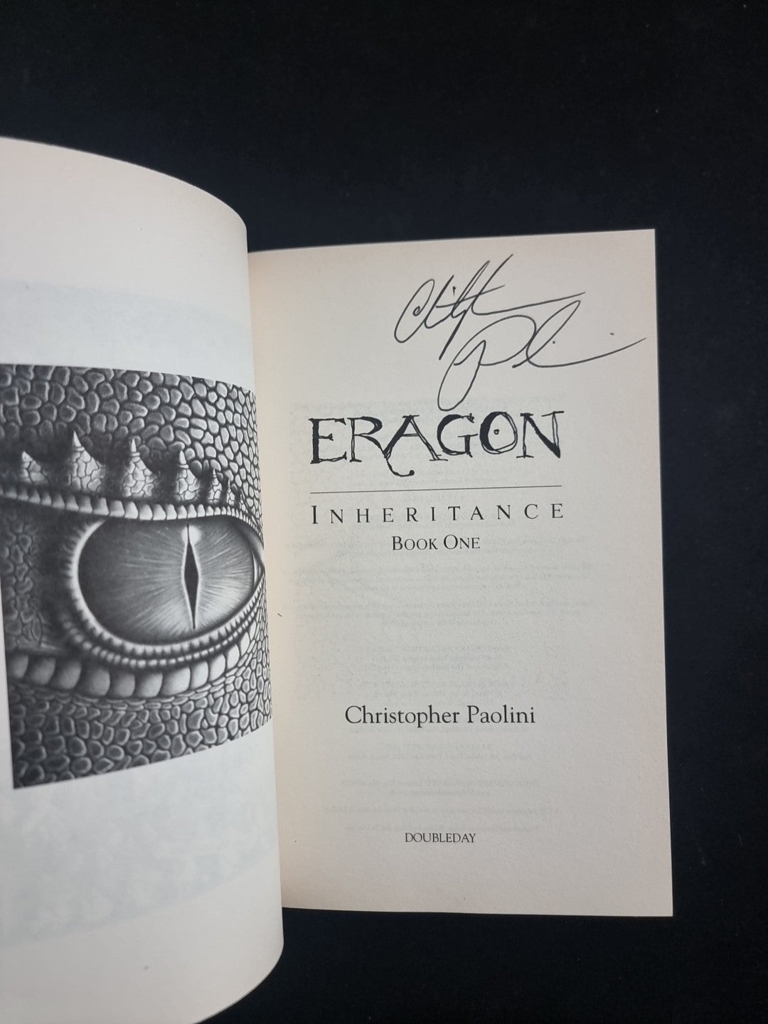 Eragon by Christo Paolini- New First Edition And Signed 