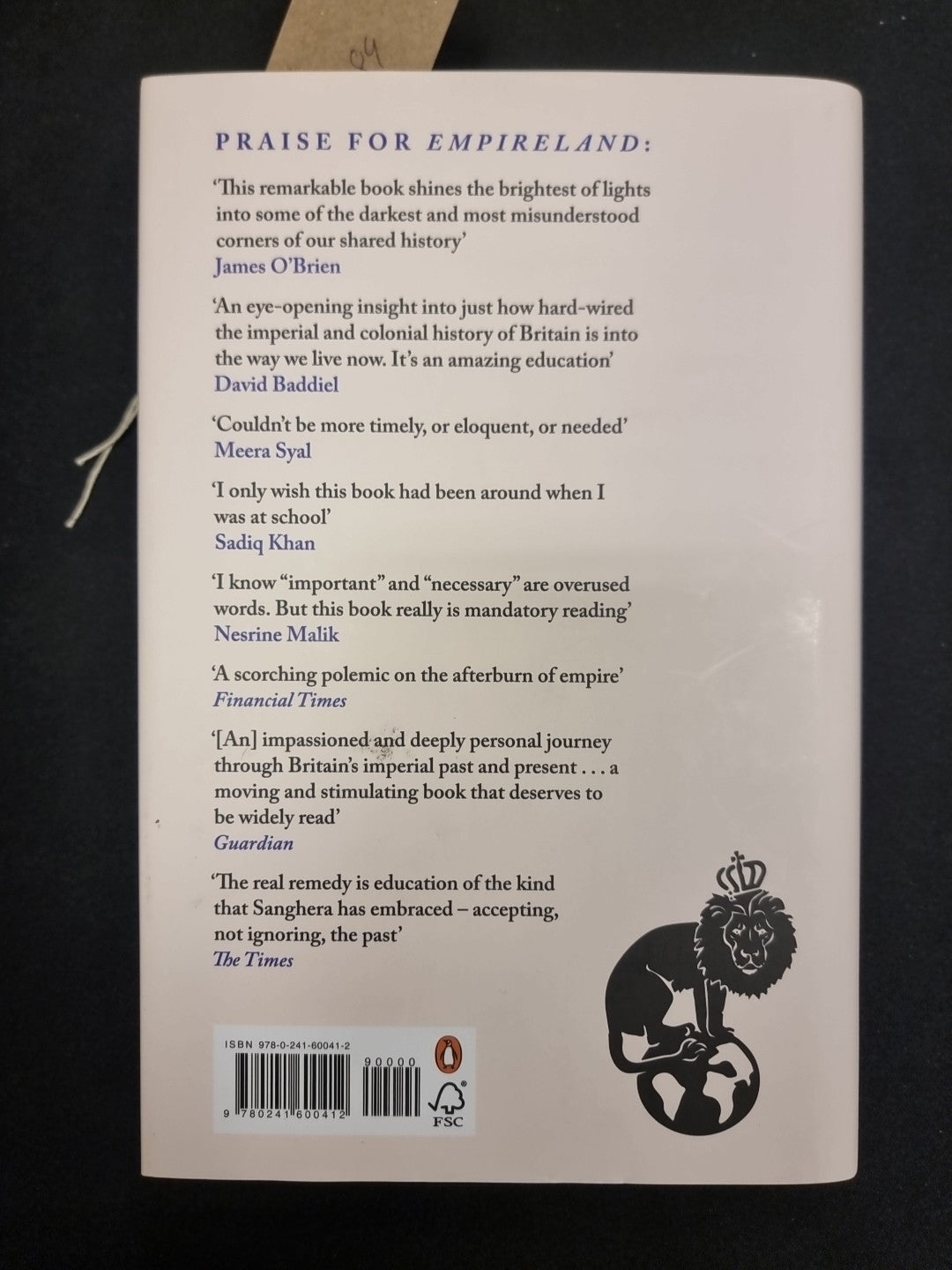 Empireworld  Sathnam Sanghera Signed Copy 