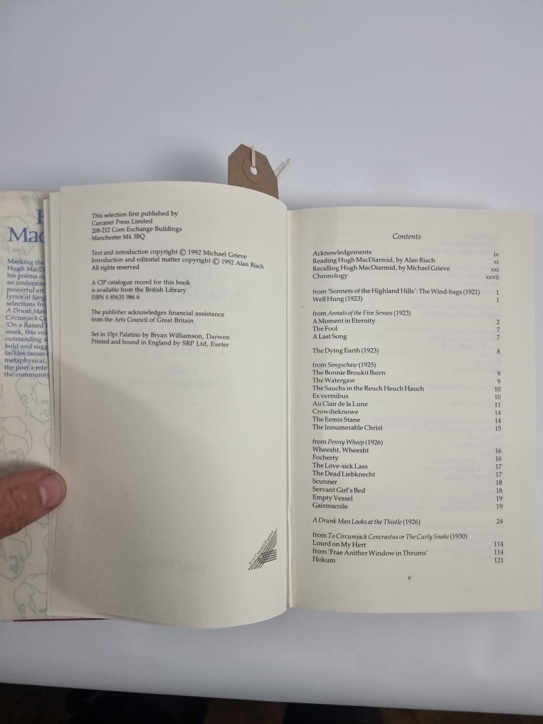 Selected Poems by Hugh MacDiarmid (Hardcover, 1992) Superb 1st Edition