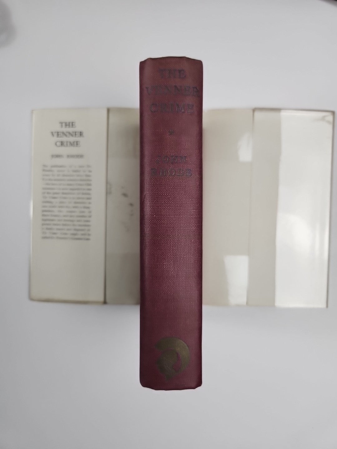 1933 The Venner Crime by John Rhode First Edition Dust Wrapper